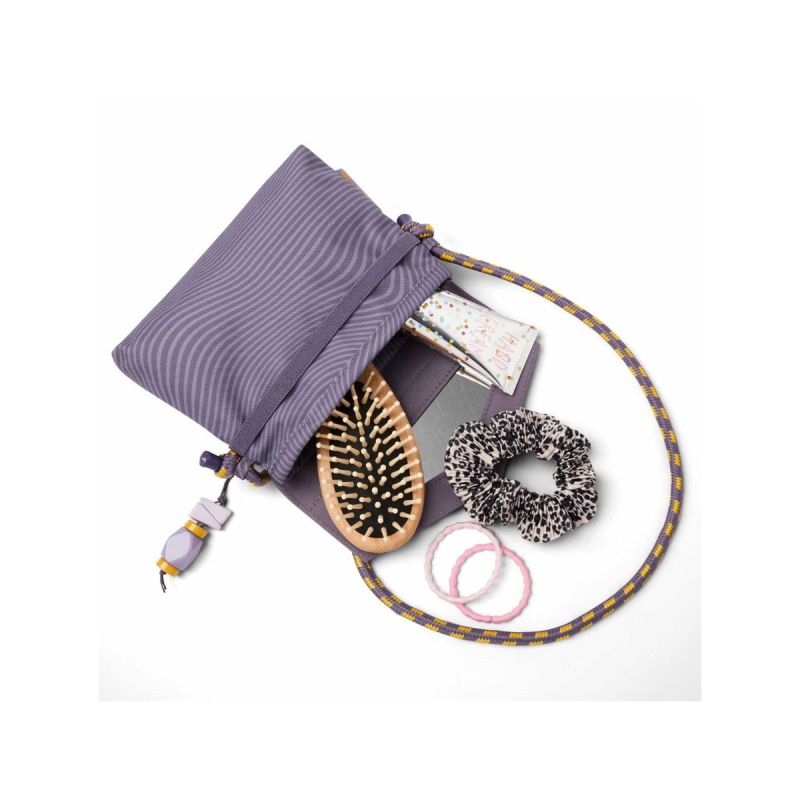 Satch Clutch - mit großem Hauptfach und Spiegel, extra Reißverschlussfach