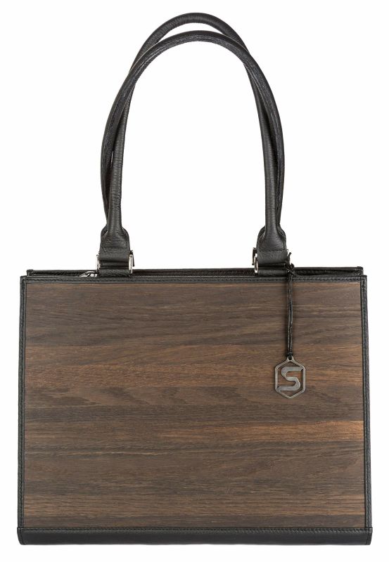 Handtasche Ruby Schwarz - Holz Design