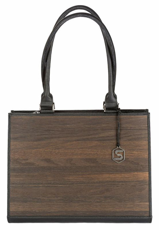 Handtasche Ruby Schwarz - Holz Design